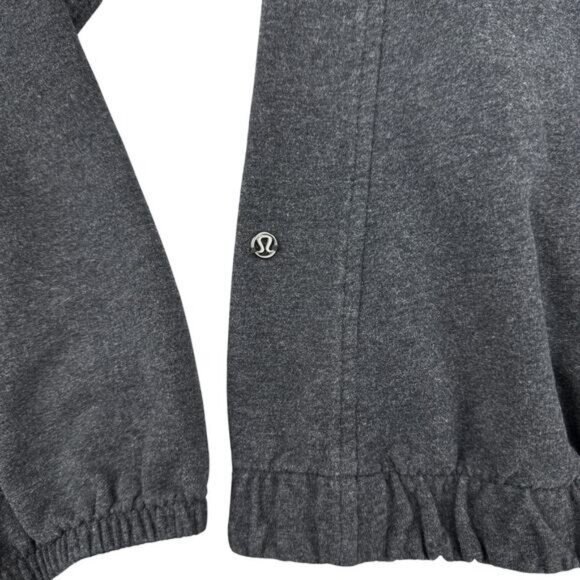 Lululemon After All Pullover In Heathered Black Size 4 - Picture 10 of 11
